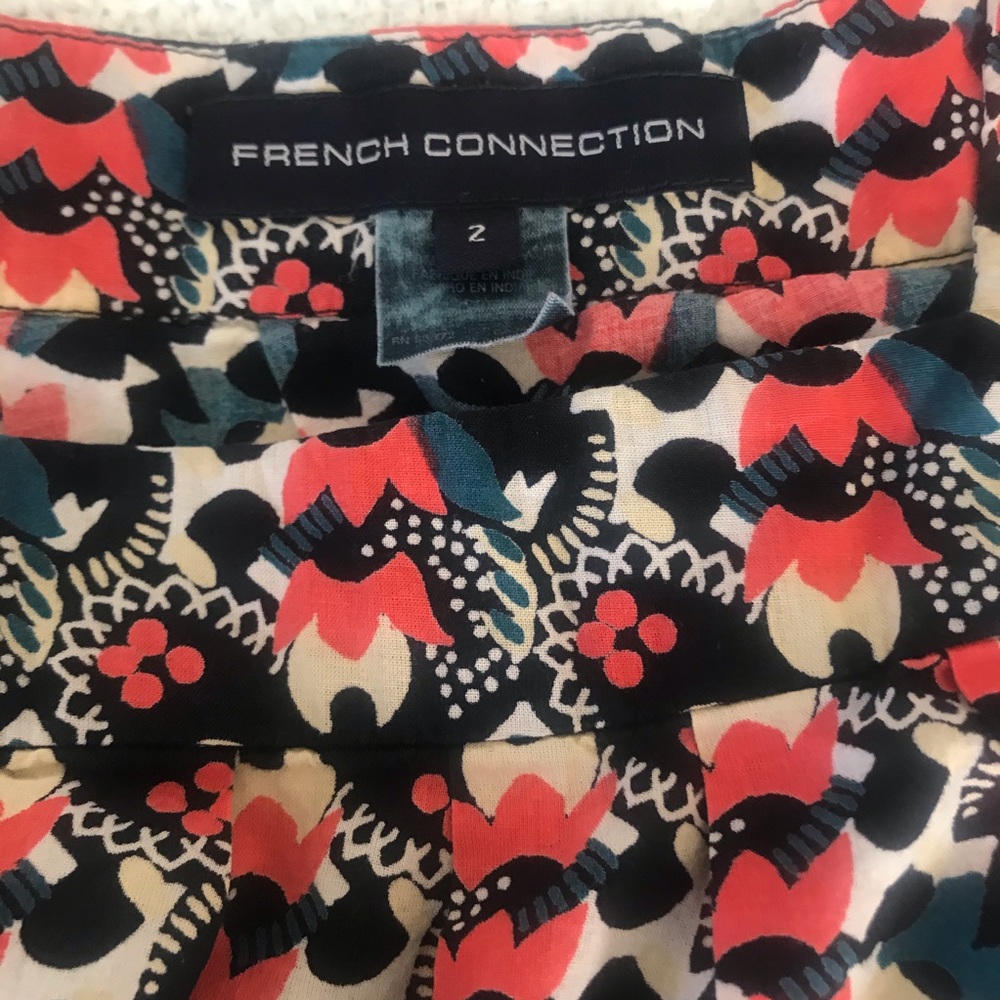 French Connection Patterned Peasant Blouse - image 3